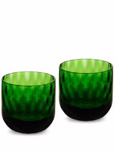 Dolce & Gabbana lot de 2 verres à shot Murano soufflés à la main - Vert