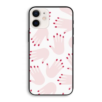Hands pink: iPhone 12 Biologisch afbreekbaar hoesje