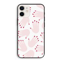 Hands pink: iPhone 12 Biologisch afbreekbaar hoesje