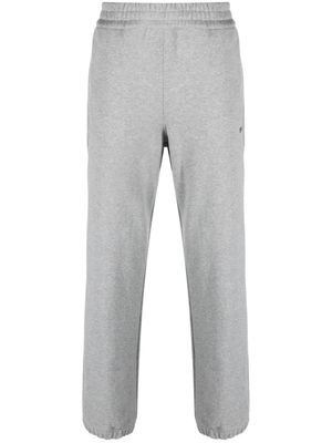 Zegna pantalon de jogging en coton à logo embossé - Gris