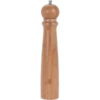 Bamboe houten pepermolen/zoutmolen 31 cm   -