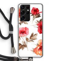 Roosjes: Samsung Galaxy S21 Ultra Transparant Hoesje met koord