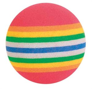 TRIXIE SET REGENBOOGBALLEN SCHUIMSTOF 4X4X4 CM 4X4 ST