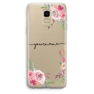 Rozen: Samsung Galaxy J6 (2018) Transparant Hoesje