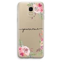 Rozen: Samsung Galaxy J6 (2018) Transparant Hoesje
