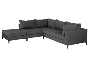 WOOOD Loungeset 'Sicilië' Links, kleur Donkergrijs