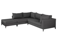 WOOOD Loungeset 'Sicilië' Links, kleur Donkergrijs