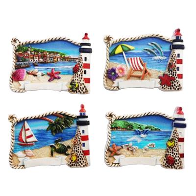 Strand Vuurtoren 3D Zee & Strand Souvenir Magneet