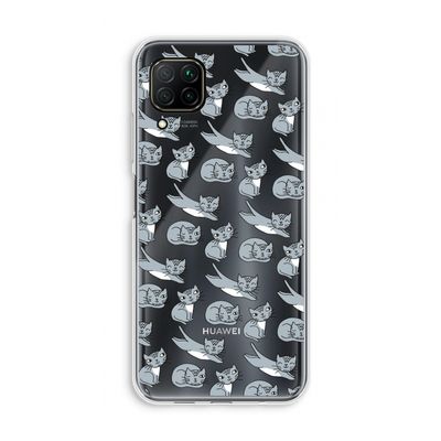 Poezen: Huawei P40 Lite Transparant Hoesje