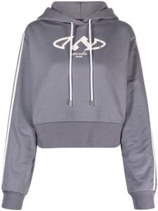 GCDS hoodie à logo imprimé - Gris