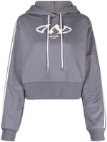 GCDS hoodie à logo imprimé - Gris