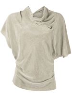 Rick Owens blouse à design asymétrique - Gris