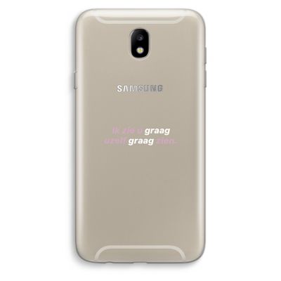 uzelf graag zien: Samsung Galaxy J7 (2017) Transparant Hoesje