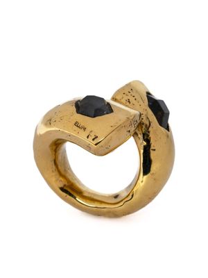 Parts of Four bague Big Twisted Druid sertie de diamants - Or