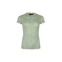 Lofty Manner top Sorella met kant lichtgroen - thumbnail