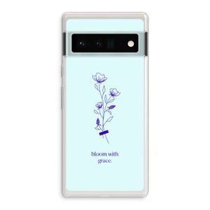 Bloom with grace: Google Pixel 6 Pro Transparant Hoesje
