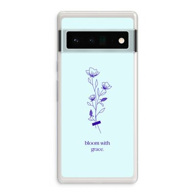 Bloom with grace: Google Pixel 6 Pro Transparant Hoesje