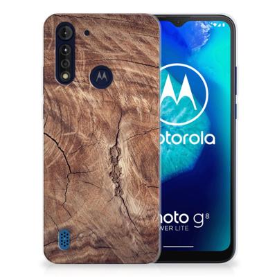 Motorola Moto G8 Power Lite | Bumper Hoesje | Tree Trunk