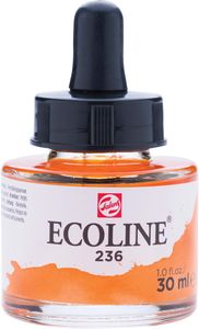 Talens Ecoline waterverf flacon van 30 ml, lichtoranje