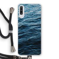 Oceaan: Samsung Galaxy A70 Transparant Hoesje met koord