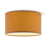 Corduroy Plafondlamp - Cilinder - Brown - Scandinavische stijl - ø22 x 17 cm - E27 Fitting - Geschikt voor Woonkamers en slaapkamers