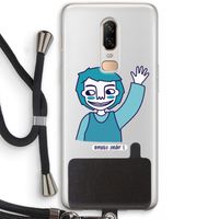 Zwaai: OnePlus 6 Transparant Hoesje met koord