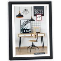 Fotolijst - zwart - 26 x 21 x 2 cm - kunststof - geschikt voor een foto van 20 x 25 cm Fotolijst - zwart - 26 x 21 x 2 cm - kunststof - geschikt voor een foto van 20 x 25 cm
