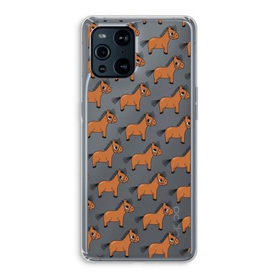 Pony: Oppo Find X3 Pro Transparant Hoesje