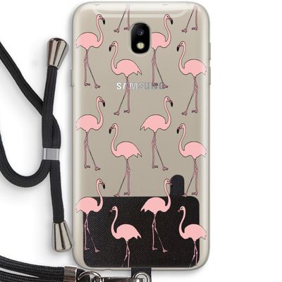 Anything Flamingoes: Samsung Galaxy J7 (2017) Transparant Hoesje met koord