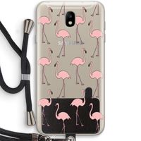 Anything Flamingoes: Samsung Galaxy J7 (2017) Transparant Hoesje met koord