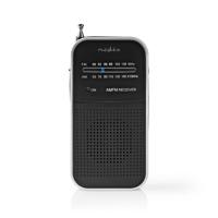 Nedis RDFM1110SI Fm/am-radio 1,5 W Zakformaat Zilver / Zwart