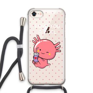 Love You A Lotl: iPhone 8 Transparant Hoesje met koord