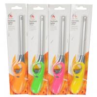 Barbecue aansteker - Set van 4x stuks - navulbaar - 25 cm - lang model - keuken/gas