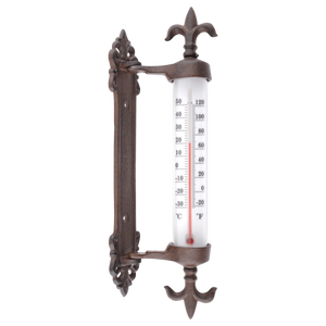 Esschert Design TH84 insteekthermometer Vloeibare omgevingsthermometer Buiten Brons, Wit