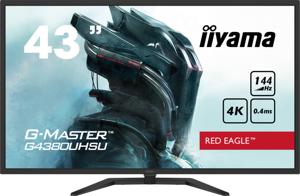 iiyama G-Master Red Eagle G4380UHSU-B1 gaming monitor 4K, 144Hz, HDMI, DisplayPort, USB, Audio, FreeSync