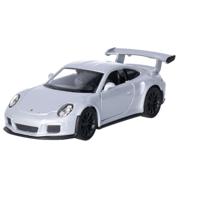 Speelgoed Porsche auto - zilver - die-cast metaal - 11 cm - Model 911 GT3 RS   -