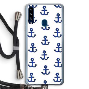 Ankers: Samsung Galaxy A20s Transparant Hoesje met koord