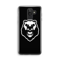 Angry Bear (black): Samsung Galaxy J8 (2018) Transparant Hoesje