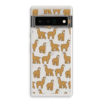 Alpacas: Google Pixel 6 Pro Transparant Hoesje