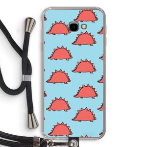 Dinosawrr: Samsung Galaxy J4 Plus Transparant Hoesje met koord