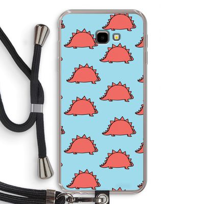 Dinosawrr: Samsung Galaxy J4 Plus Transparant Hoesje met koord