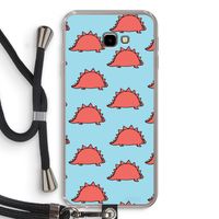Dinosawrr: Samsung Galaxy J4 Plus Transparant Hoesje met koord Dinosawrr: Samsung Galaxy J4 Plus Transparant Hoesje met koord