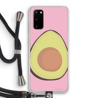 Avocado: Samsung Galaxy S20 Transparant Hoesje met koord