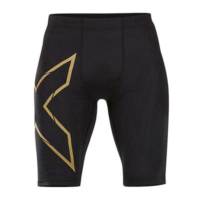 2XU Light Speed Compression Shorts Black/Gold Reflective Heren