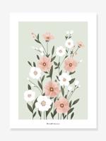 Affiche met bloemenpatroon LILIPINSO meerkleurig Affiche met bloemenpatroon LILIPINSO meerkleurig