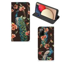 Samsung Galaxy M02s | A02s | Hoesje maken | Pauw met Bloemen Samsung Galaxy M02s | A02s | Hoesje maken | Pauw met Bloemen