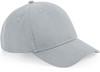 Beechfield CB62N Organic Cotton 5 Panel Cap - Light Grey - One Size