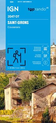 Wandelkaart 2047OT St-Girons / Couserans | IGN - Institut Géographique National