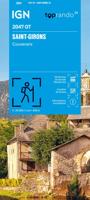 Wandelkaart 2047OT St-Girons / Couserans | IGN - Institut Géographique National