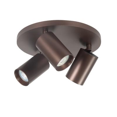 Highlight OpbouwspotMila 3-lichts rond choco - S7492.04